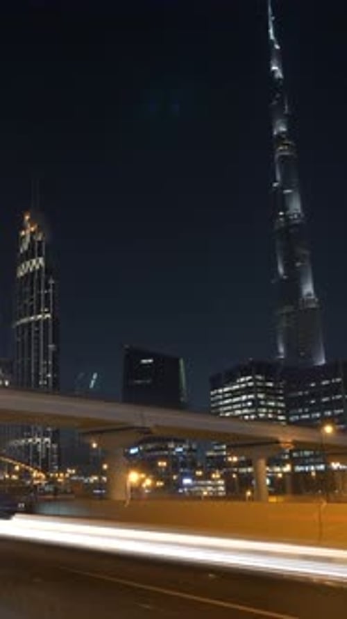 The Stunning and Breathtaking Night View of Dubais Iconic and Dazzling Skyline is Truly Amazing