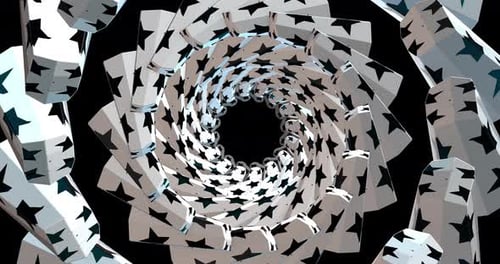 Animación de túnel de color abstracto 4K VJ 08