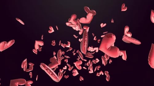 Romantic Floating Hearts Background - Valentine's Day 11
