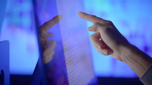 Fingers Regularly Interacting with a Digital Touch Screen Device for Various Activities