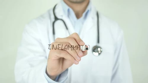 Inflammation, Doctor Writing on