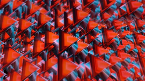 Fundo abstrato de triângulo vermelho