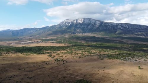 amazing view of the stunning dinara mountains in croatia, nice weather