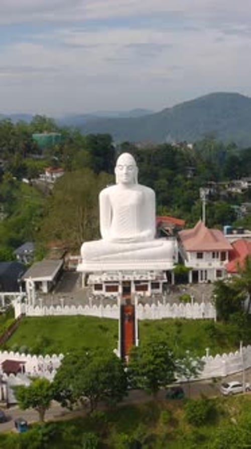 Vue aérienne du temple Sri Maha Bodhi
