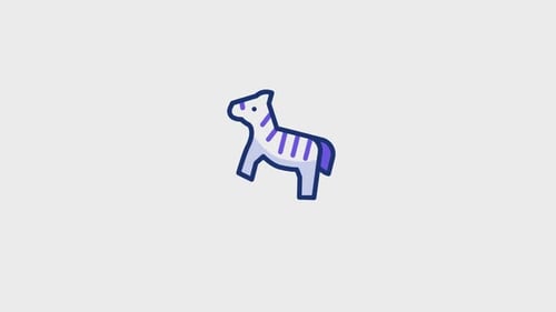 Zebra Animated Icon