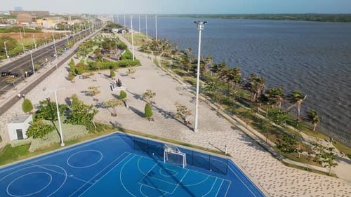 Barranquilla Pier by the Magdalena river in Colombia