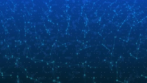 Futuristic Digital Network and Data Background