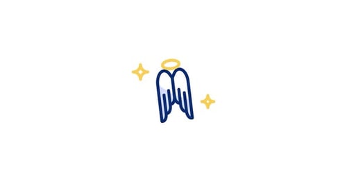 Animiertes Engel-Symbol