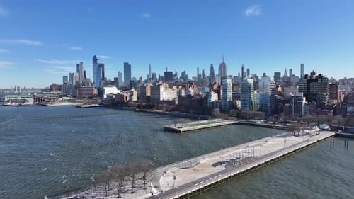 Downtown New York At Manhattan In New York United States.