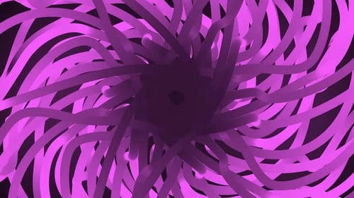 Abstract Spiral Rotating Glow Lines