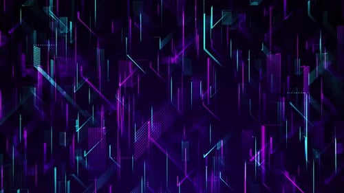 Digital Data Raining Through Cyberspace.