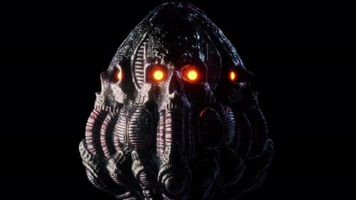 Biomechanical Skull VJ Loop