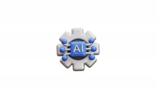 Ai Artificial Intelligence Symbol With A Gear