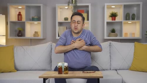 Chest tightness, heart problem.