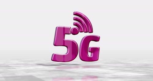 Modern 3D 5G Technology Logo Animation