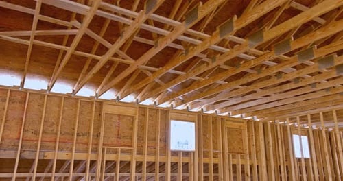 House Being Built Frame Interior