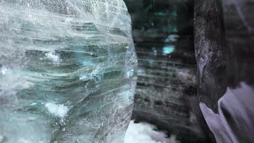 Ice Caves with Glacier Blocks