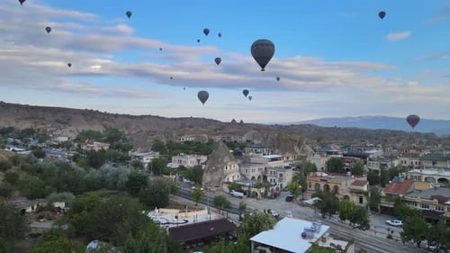 aerial Cappadocia city
