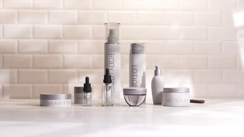 Clean Cosmetic Product Display Animation