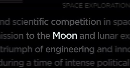 Kinetic Typography Word Cloud with Dynamic Text for News