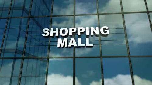 Shopping Mall glass building concept