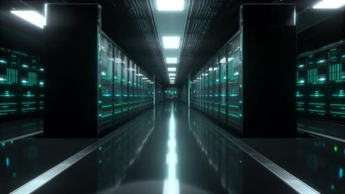 Inside Large Data Center. Advanced Cloud Computing Concept