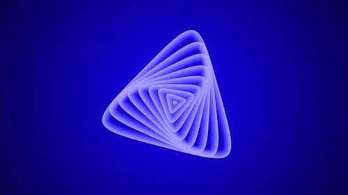 Radio wave tringle shiny blue background
