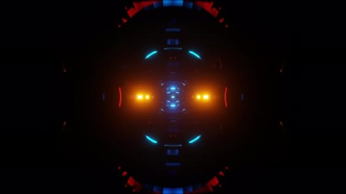 Dynamic VJ Loop Backdrop with Neon Disco Flashing Lights Casting Vibrant Colors