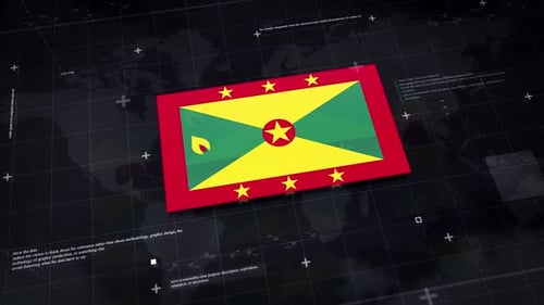 Grenada Background With Flag