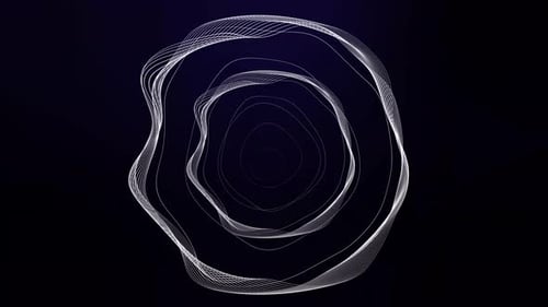 abstract geometric gradient line circle background animation. Vd 354