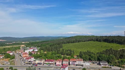 Aerial Drone Town