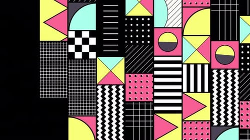 Abstract Bauhaus Pattern Rising Transition