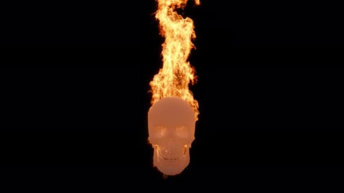 Halloween, Feuer, Totenkopf, Flamme, Rauchfarbe, Rauchwolke, Feuer, Gasleck, Explosionsrauch, Rauchfahne