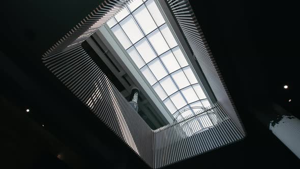 Modern Atrium Ceiling View The View of a Modern Atrium Ceiling with ...