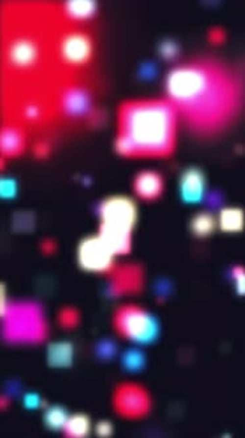 Vertical Abstract Glowing Particles Loop Background