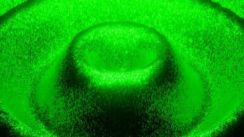 Animation en boucle d'arrière-plan Green Full Magic Waves en 4K