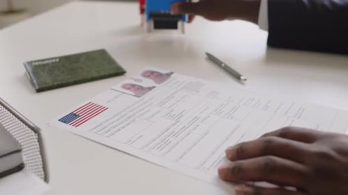Visa Application Gets Approved with Stamp