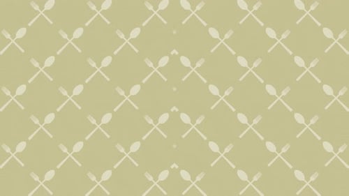 Animated Flat Design Cutlery Background Pattern