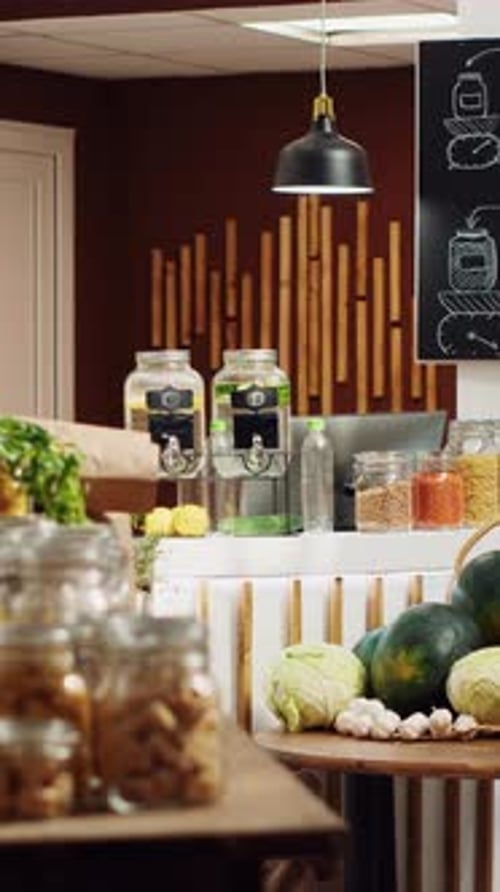 Vertical Video Carbon Neutral Zero Waste Supermarket