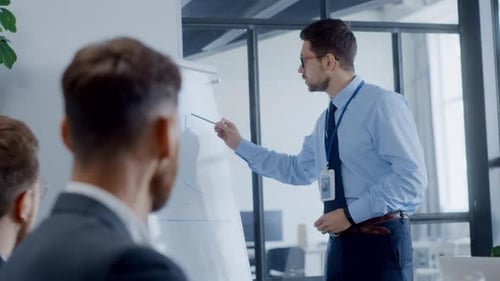 Corporate Professional Giving Presentation to Colleagues in Office