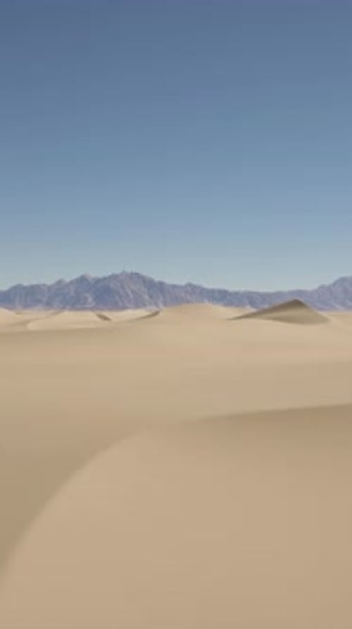 A Desert Landscape with Mountains in the Distance