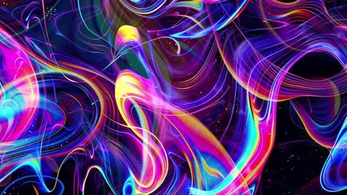 Vibrant Psychedelic Wave Fluid Art 4K Seamless Loop Background with Diagonal Motion