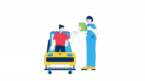 Animated Patient and Nurse Consultation for Medical Healthcare
