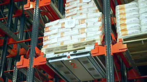 Automated Warehouse System Managing Pallets