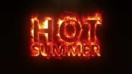 Burning Fire Effect Text Reveal and Fiery Tunnel Transition