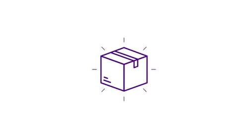 Minimalist Box Icon Animation for Delivery and Distribution