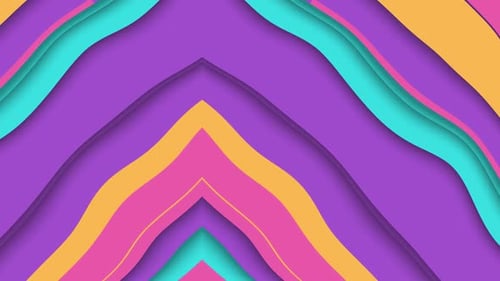 Dynamic Abstract Wavy Background with Colorful Flowing Lines