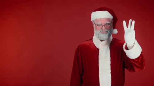 Santa Counting and Celebrating Christmas with Confetti