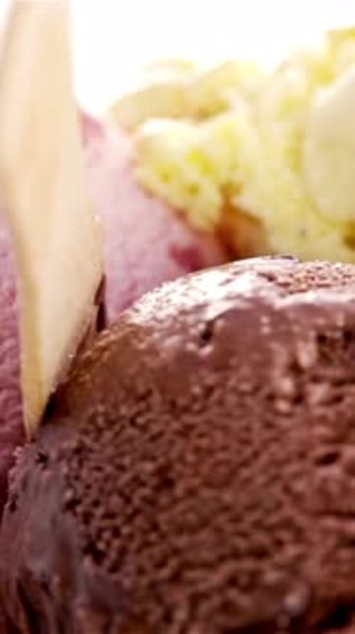Vertical View Of Ice Cream