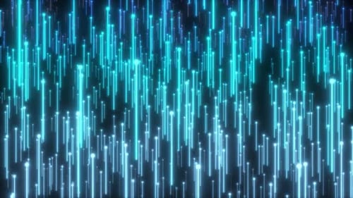 Futuristic Glowing Data Lines Abstract Technology Background